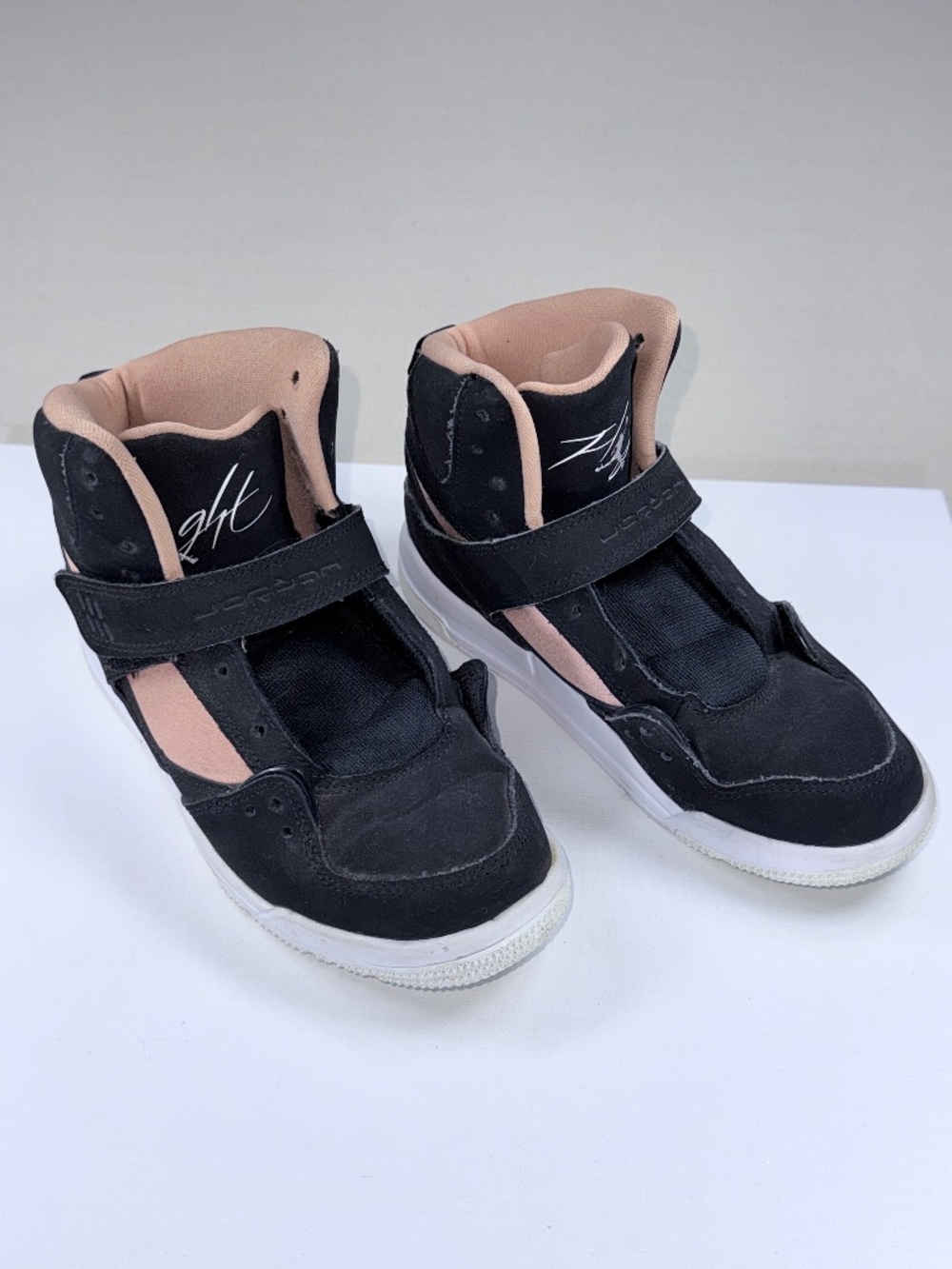 Nike Air Jordan Flight 45 High IP PS Kids Size 1Y Black Rose Gold